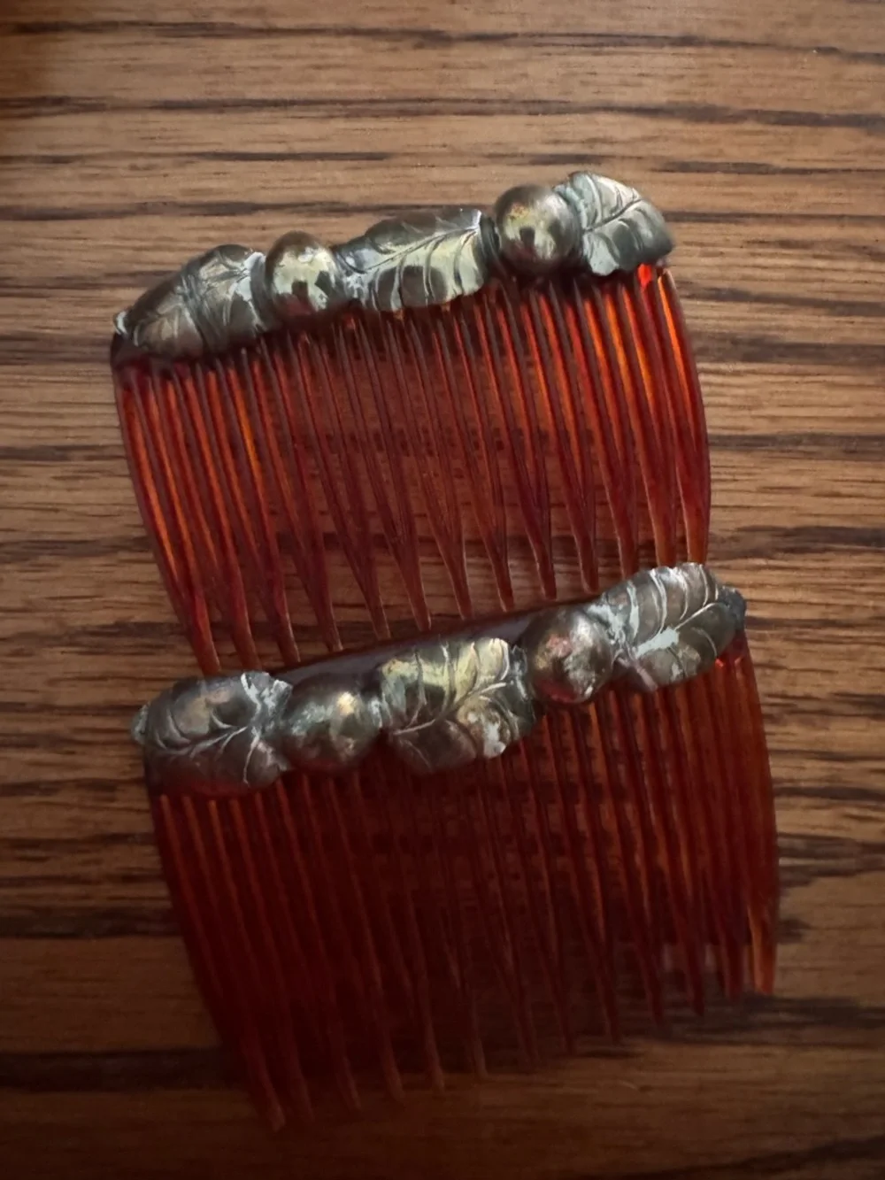 Beautiful, Vintage Native American made sterling silver hair combs 💙💙💙 - Picture 5 of 5